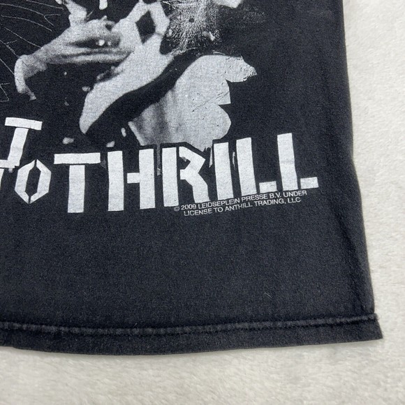 Y2K ACDC Black Shoot to Thrill Tour Merch Graphic T-Shirt Rock Band Size Small - Picture 3 of 6
